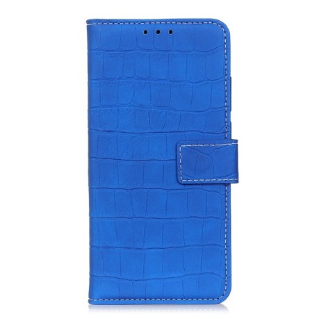 Чохол-книжка Magnetic Crocodile Texture на Samsung Galaxy A02s - синій