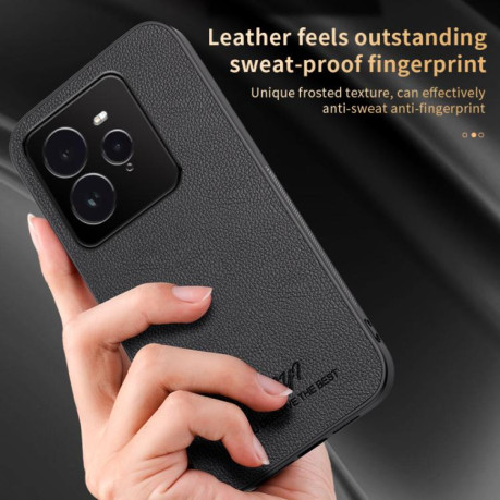Чехол HUIYI Leather Magnetic для Realme GT 7 Pro - черный