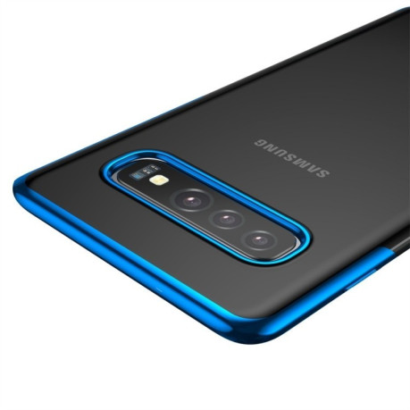 Силиконовый чехол Baseus Shining на Samsung Galaxy S10 Plus-синий