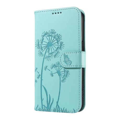 Чехол-книжка Dandelion Embossed Pattern Flip Leather на Xiaomi Redmi 15C 5G / 4G EU 173mm - зеленый