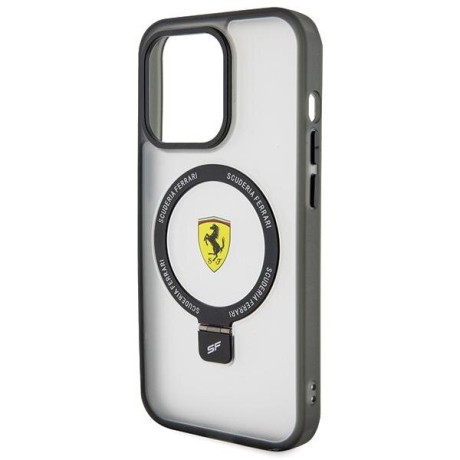 Оригінальний чохол Ferrari Ring Stand 2023 Collection MagSafe для iPhone 15 Pro - Black (FEHMP15LUSCAH)