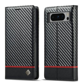 Чехол-книжка LC IMEEKE Carbon Fiber для Google Pixel 8 Pro - Black