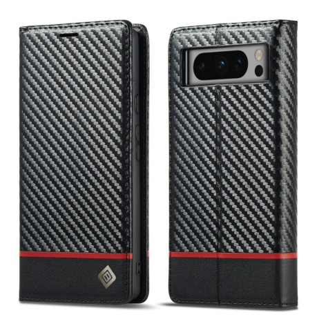Чохол-книжка LC IMEEKE Carbon Fiber для Google Pixel 8 Pro - Black