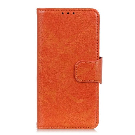 Чехол-книжка Mirren Crazy Horse для Samsung Galaxy A25 5G - оранжевый