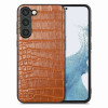 Протиударний чохол Crocodile Grain для Samsung Galaxy S23 5G - коричневий