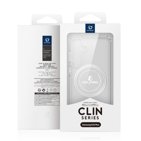 Протиударний чохол DUX DUCIS Clin Series Magsafe для Samsung Galaxy S25+ 5G - прозорий