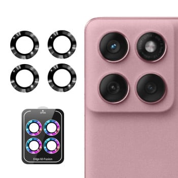 Защитное стекло на камеру ENKAY Aluminium для Motorola Edge 60 Fusion - черное