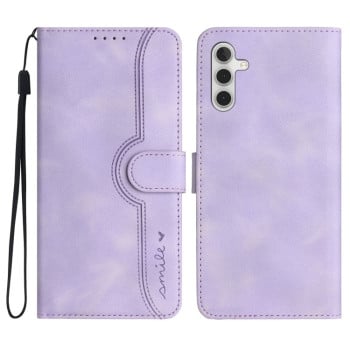 Чохол-книжка в стилі Retro м'яке покриття Skin Feel серія Amile на Samsung Galaxy M34 - фіолетовий