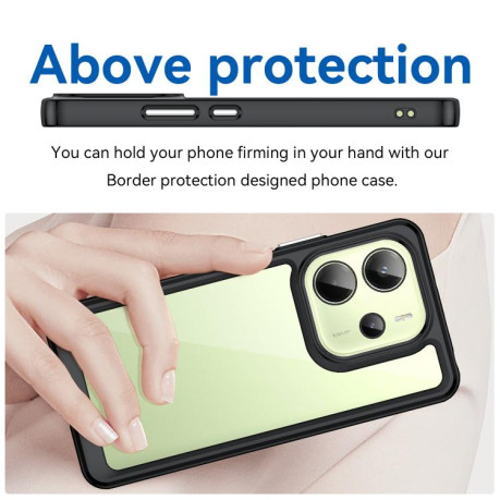Протиударний чохол Colorful Acrylic Series для Redmi Note 14 4G 164.84mm - чорний