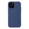 Силиконовый чехол Solid Color Liquid на iPhone 13 Pro - темно-синий