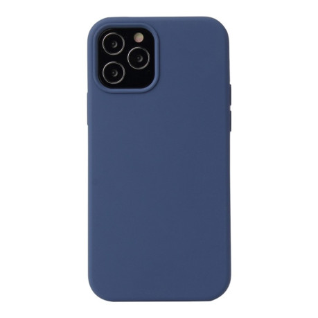Силиконовый чехол Solid Color Liquid на iPhone 13 mini - синий