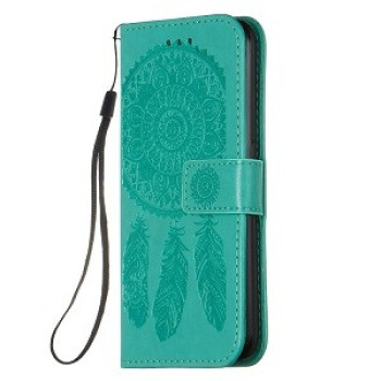 Чехол-книжка Dream Catcher Printing Horizontal Flip на Samsung Galaxy A01 - зеленый