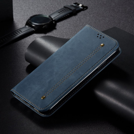 Чохол книжка Denim Texture Casual Style на Xiaomi 15 Pro - синій