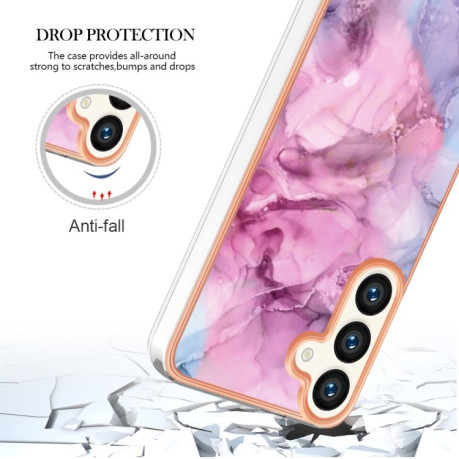 Протиударний чохол Electroplating IMD для Samsung Galaxy S24 5G - рожевий