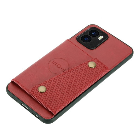 Противоударный чехол Double Buckle для Vivo Y15s - красный
