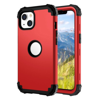 Протиударний Чохол Dropproof 3 in 1 Silicone sleeve для iPhone 14 Plus - червоний