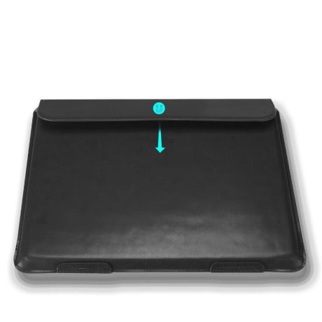 Кожанный чехол-конверт Dux Ducis на MacBook 13 - черный