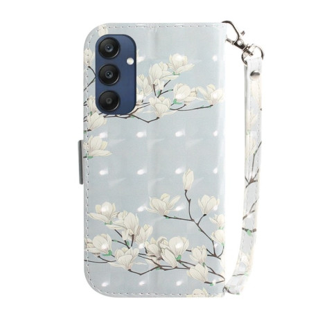 Чехол-книжка Crystal 3D Shockproof Protective Leather для Samsung Galaxy M35 - Magnolia