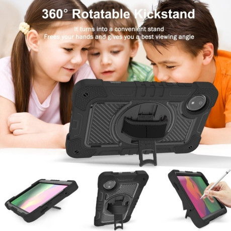 Протиударний чохол Acrylic 360 Degree Rotation Holder Leather для Redmi Pad SE 8.7 2024 - чорний