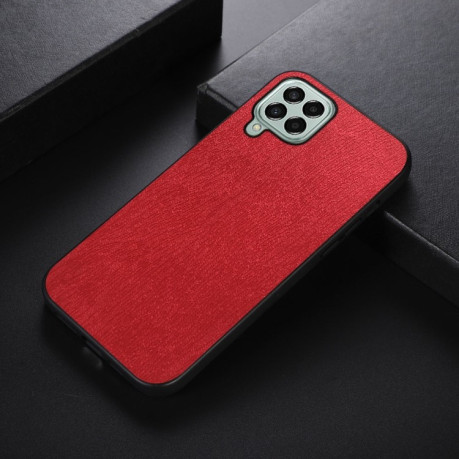 Ударопрочный чехол Wood Texture для Samsung Galaxy M33 5G - красный