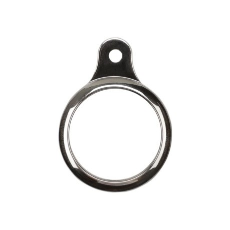 Противоударный силиконовый брелок с кольцом для AirTag - серебристый