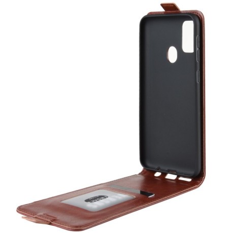 Флип-чехол Texture Single на Samsung Galaxy M21/M30s- коричневый