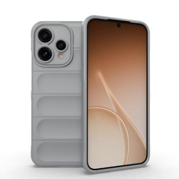 Силиконовый чехол Magic Flannel для OPPO Reno15 5G Global / Reno 15c 5G — серый