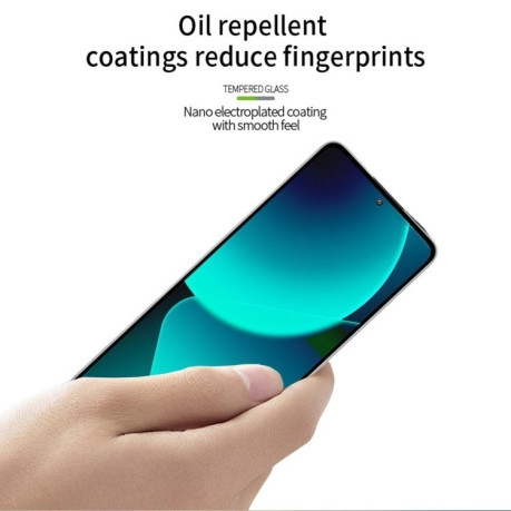 Защитное стекло PINWUYO 9H 3D Full Screen на Xiaomi 14T 5G / 14T Pro 5G - черное
