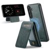 Чехол Fierre Shann Cowhide Vertical Flip Magnetic Card Holder для Samsung Galaxy S26+ 5G — зелёный