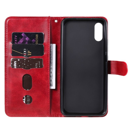 Чохол-книжка Fashion Calf Texture для Xiaomi Redmi 9A - червоний
