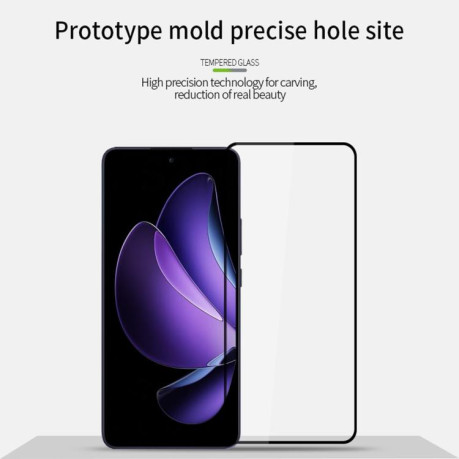 Защитное стекло PINWUYO 9H 3D Full Screen на OPPO Reno13 F 4G / 5G - черное
