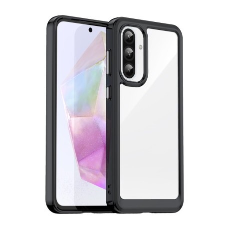 Противоударный чохол Colorful Acrylic Series для Samsung Galaxy A36 5G - черный