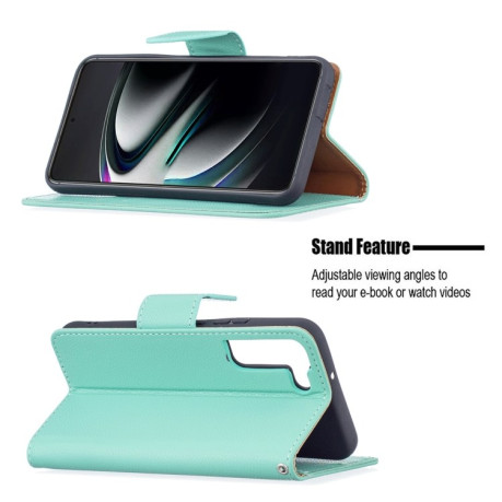 Чохол-книжка Litchi Texture Pure Color Samsung Galaxy S22 Plus 5G - зелений