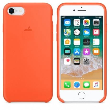 Силіконовий чохол Silicone Case Spicy Orange на iPhone SE 2020/8/7