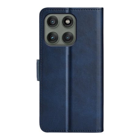 Чехол-книжка Dual-side Magnetic Buckle для Motorola Edge 60 Pro - синій