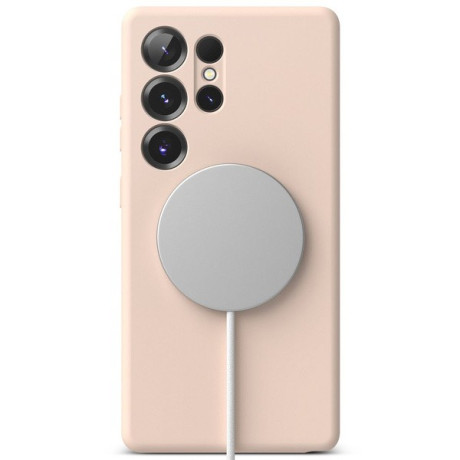 Оригінальний чохол Ringke Silicone MagSafe для Samsung Galaxy S25 Ultra - Pink