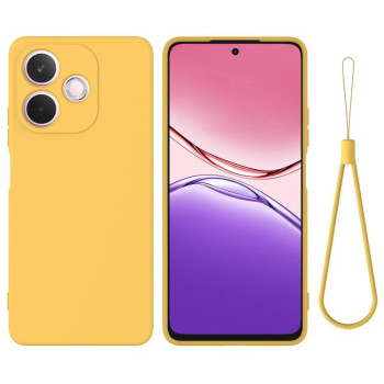 Силіконовий чохол Solid Color Liquid Silicone на OPPO A5 Pro 4G - жовтий