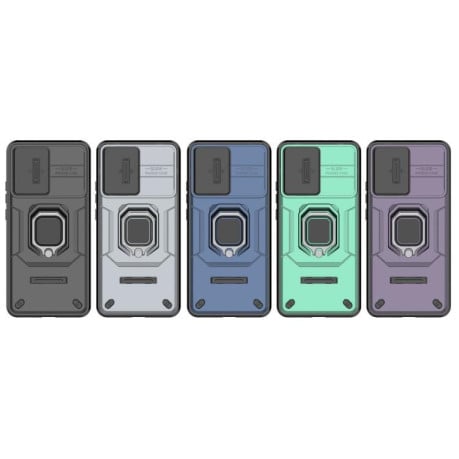 Противоударный чехол Sliding Camshield на OnePlus Ace 5 Racing / Nord CE5 - черный