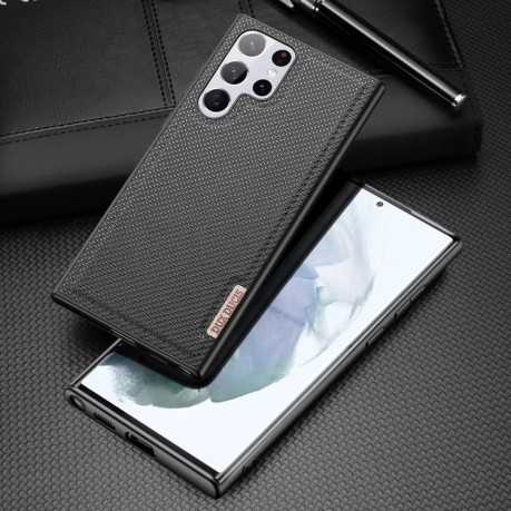 Противоударный чехол DUX DUCIS Fino Series на Samsung Galaxy S22 Ultra 5G - черный