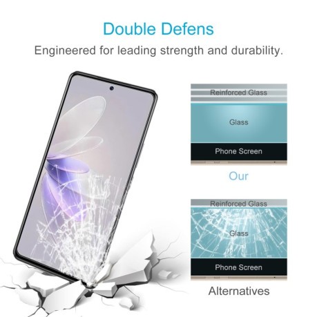 Защитное стекло 0 26mm 9H 2 5D на Vivo V27e