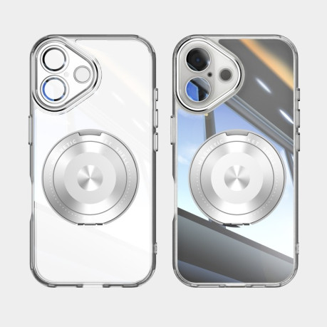 Противоударный чехол MagSafe Acrylic Hybrid для iPhone 16 - белый