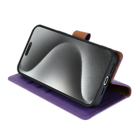 Чехол-книжка NBEKUS CSJ-P1 Solid Color Leather на iPhone 16e - фиолетовый