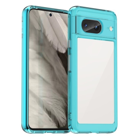 Противоударный чехол Colorful Acrylic Series для Google Pixel 8 - синий