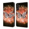 Чехол-книжка Crystal 3D Shockproof Protective Leather для Samsung Galaxy A15 - Butterfly