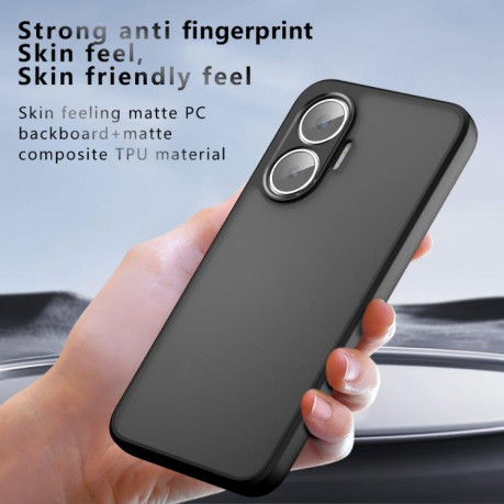 Противоударный чехол Armor Precise Hole PC Hybrid TPU для Xiaomi Poco F7 - прозрачный
