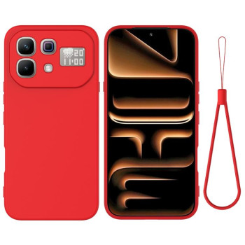 Силіконовий чохол Solid Color Liquid Silicone для Infinix Note 60 / 60 Pro 5G — червоний
