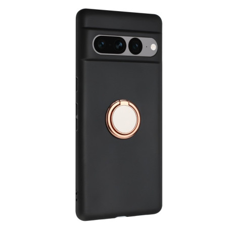 Противоударный чехол Matte with Ring Holder для Google Pixel 8a - розовое золото