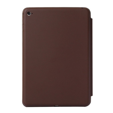 Шкіряний чохол-книжка Solid Color на iPad mini 4 - коричневий