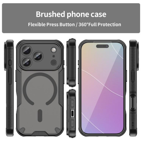 Противоударный чехол Armor Glaze MagSafe Magnetic для iPhone 17 Pro - черный