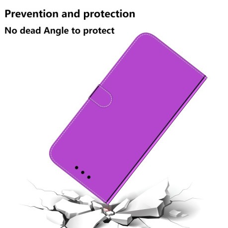 Чехол-книжка Imitated Mirror для Samsung Galaxy S23 FE 5G - фиолетовый